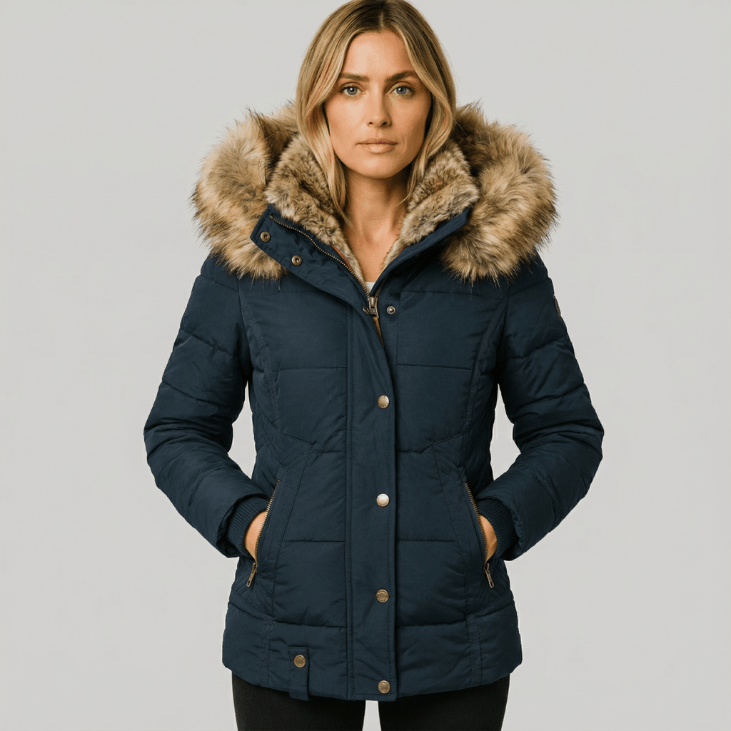 Grace | Casaco de inverno confortável, quente e com pelo