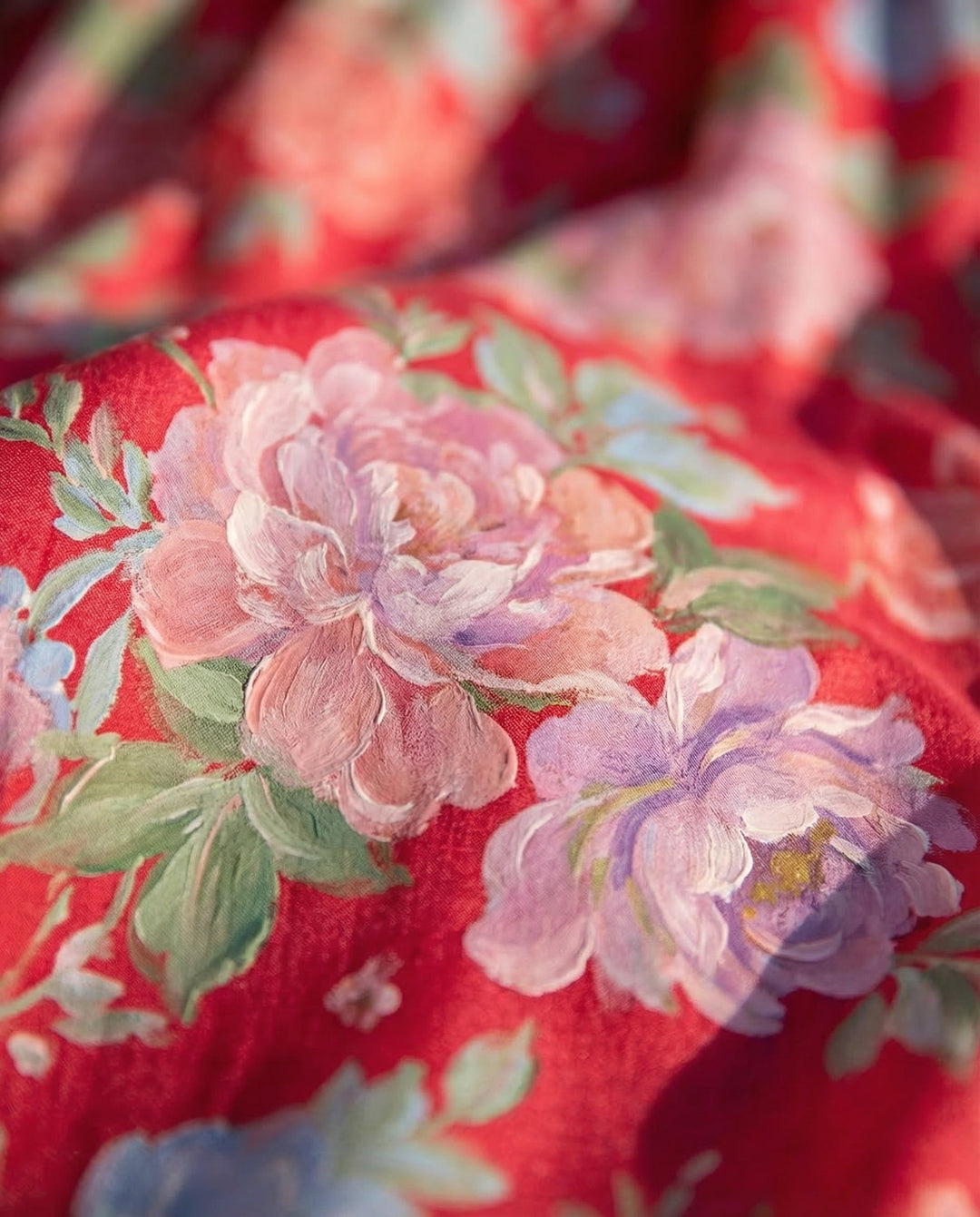 Minelda | Vestido Elegante com Decote em V e Estampa Floral