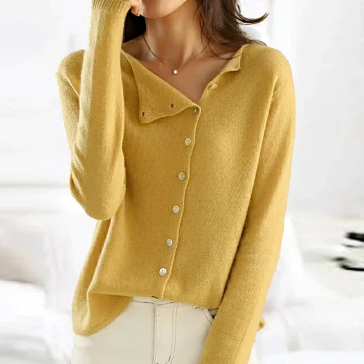 Julia™ | Dames Vest met Knoopsluiting - bellanza