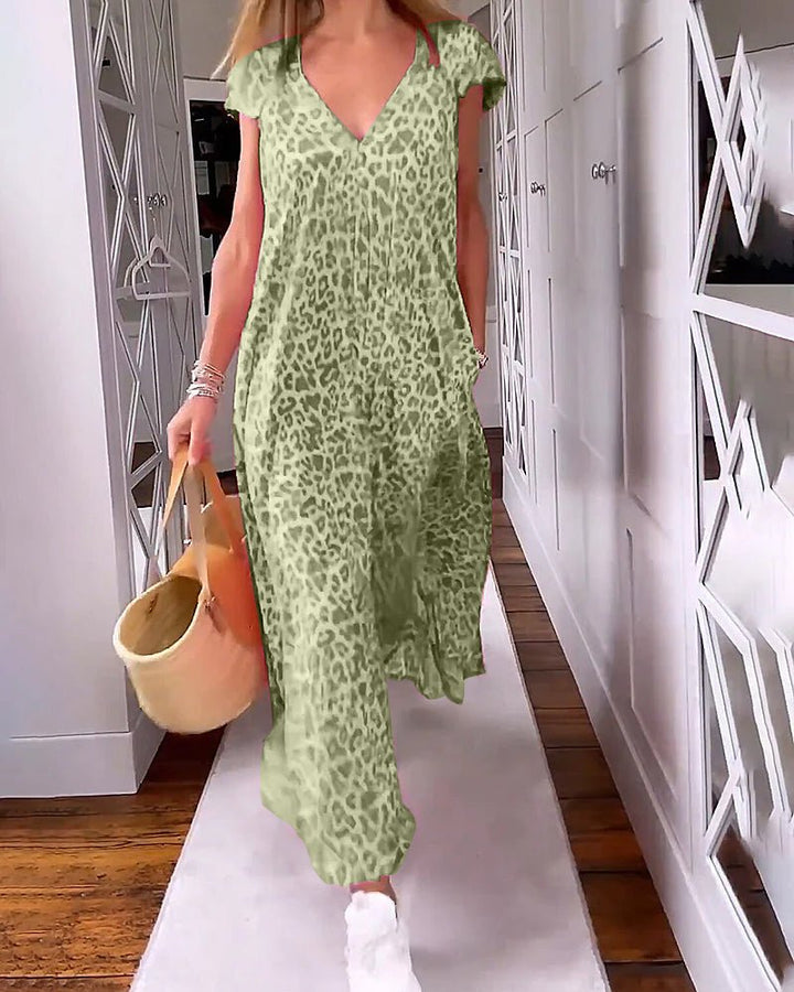 Glaiza | Vestido Maxi con Escote en V