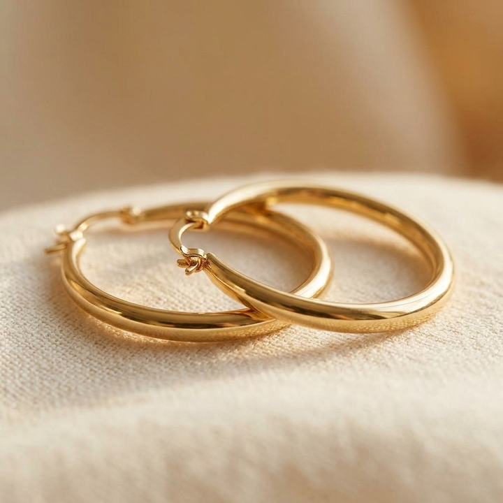 Eye-Catching Gold Earrings