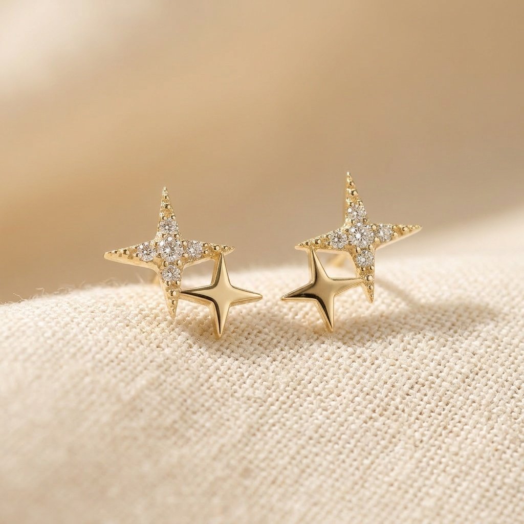 Shimmering Star Earrings