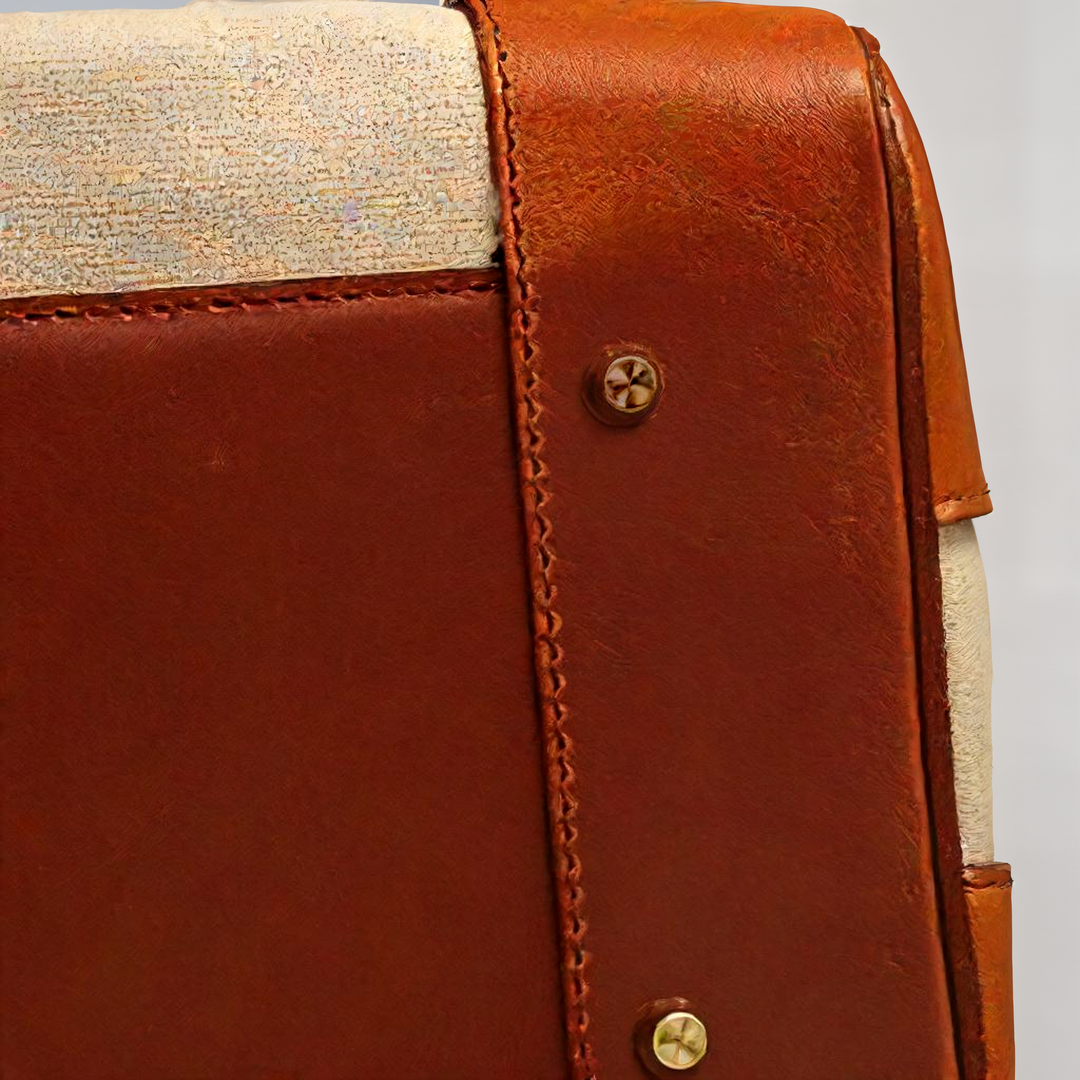 Dali | Travel Duffle Bag with Leather Trim and Gold-Tone Hardware