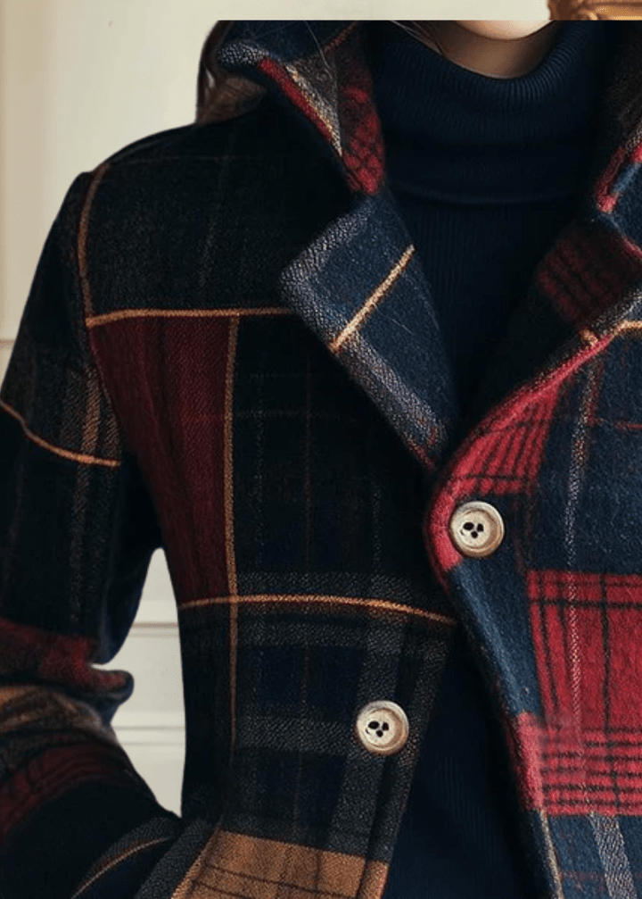 NATALIE | CHAQUETA DE LANA CLÁSICA DE CUADROS