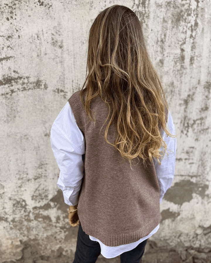Nola | Chique Gebreid Dames Vest - Bellanza