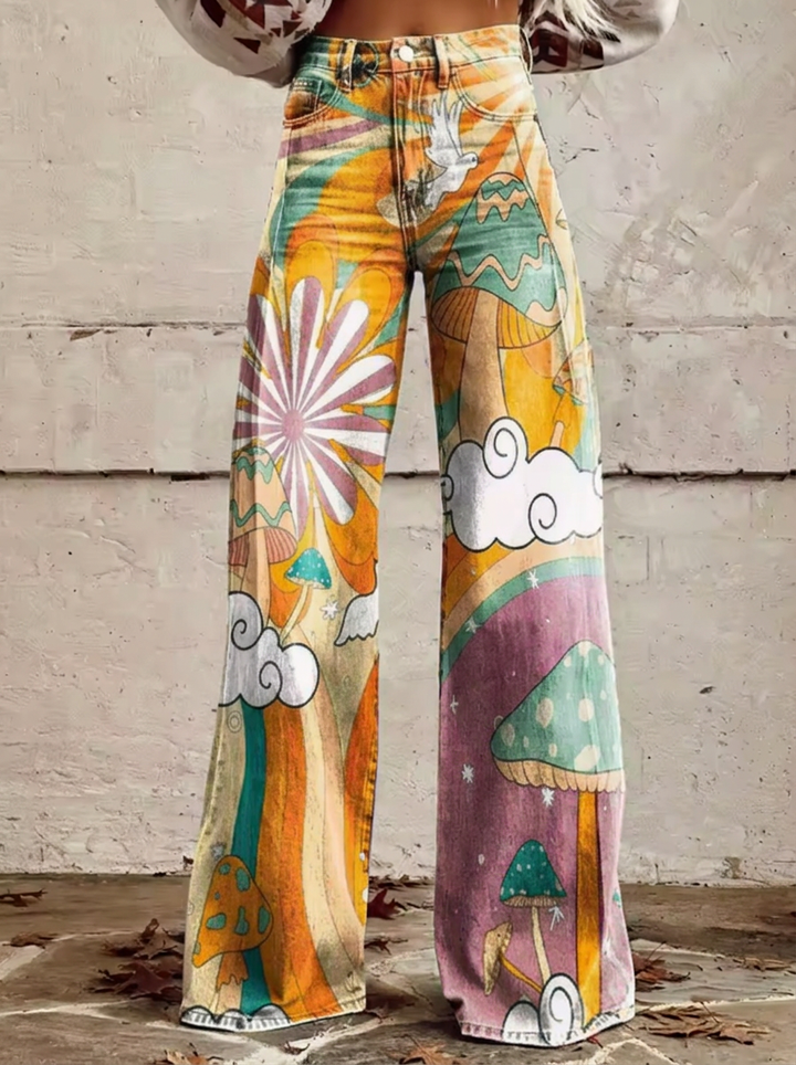 Iris - Psychedelic Mushroom Jeans