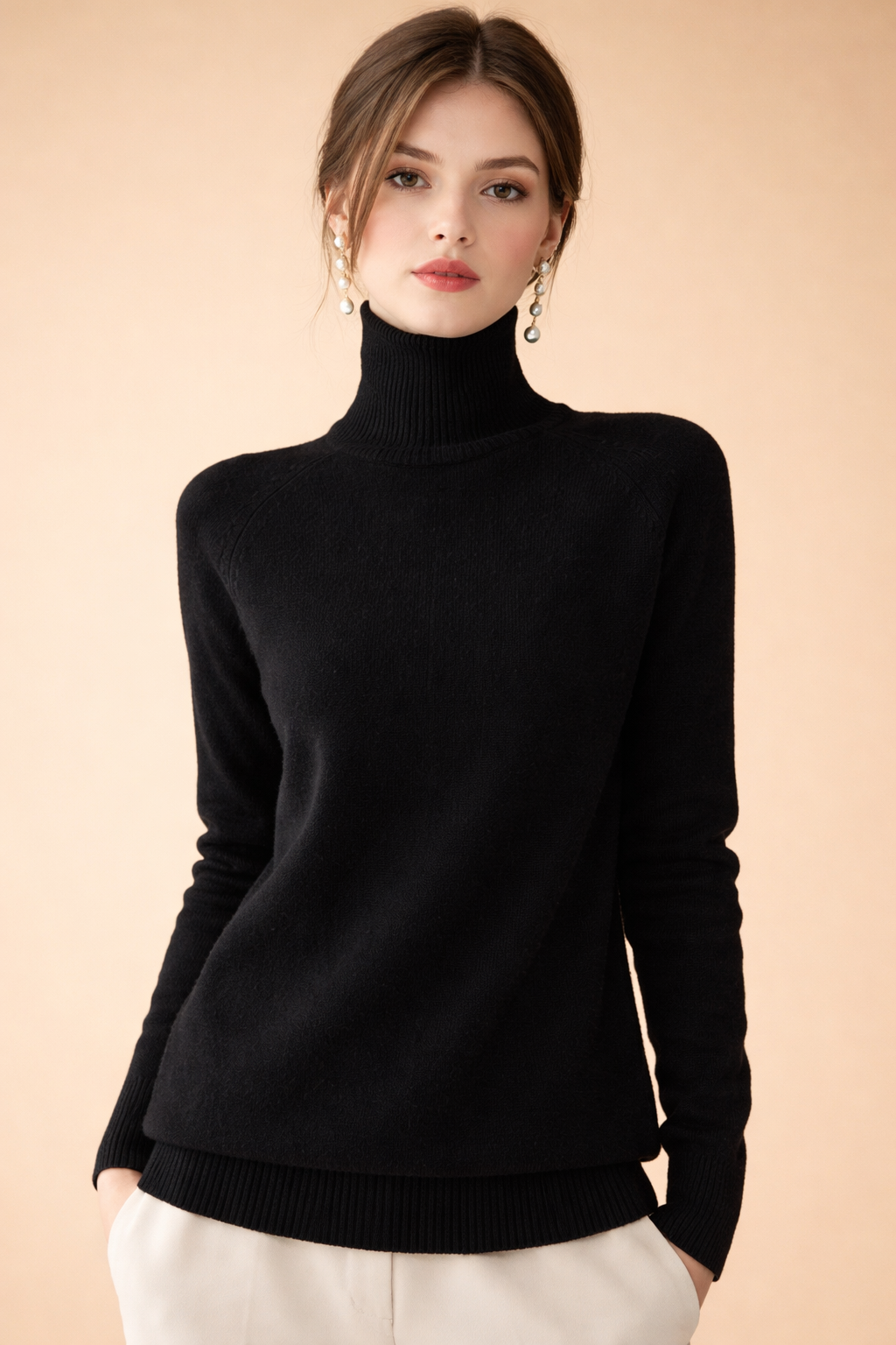 Karivelle | Women Classic Turtleneck Knit Sweater