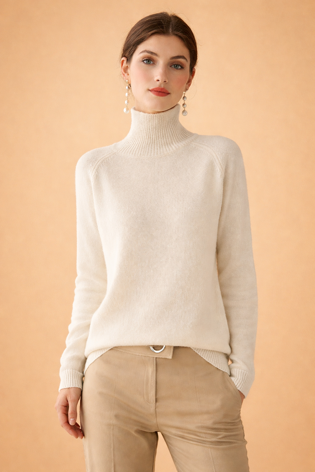 Karivelle | Women Classic Turtleneck Knit Sweater