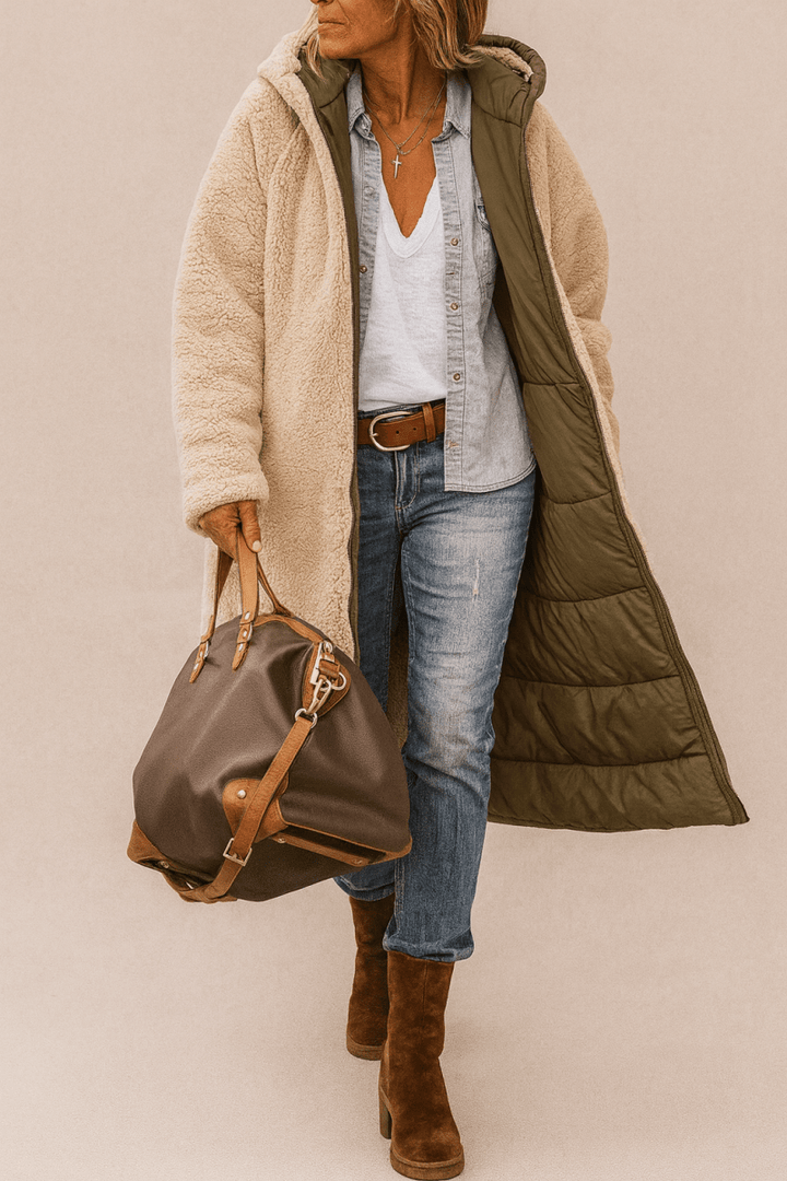 Sasha | Abrigo reversible suave