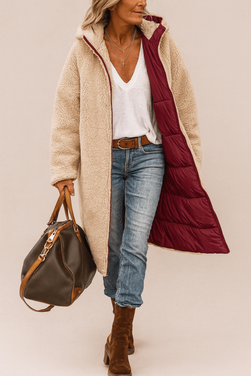 Sasha | Abrigo reversible suave