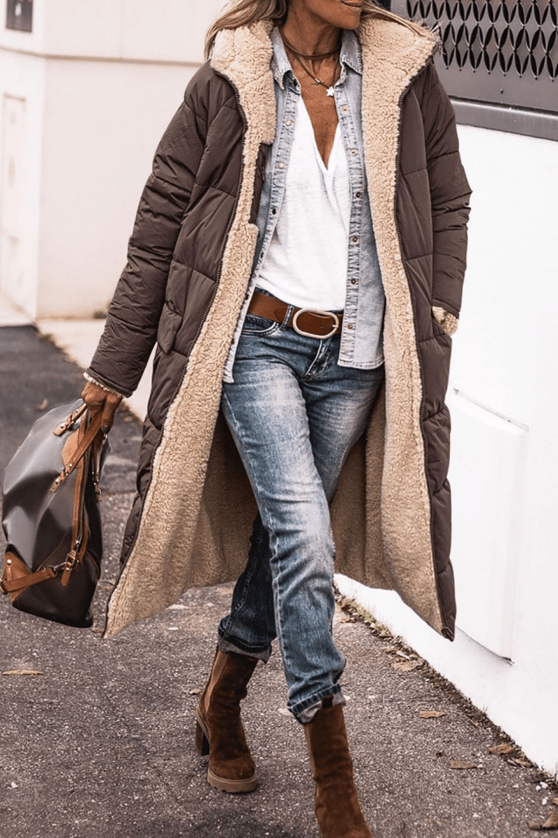 Sasha | Abrigo reversible suave