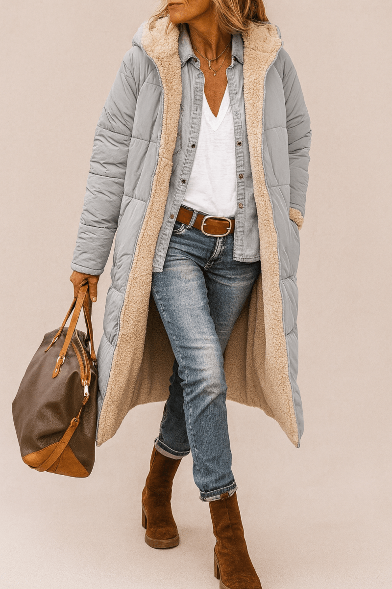 Sasha | Abrigo reversible suave