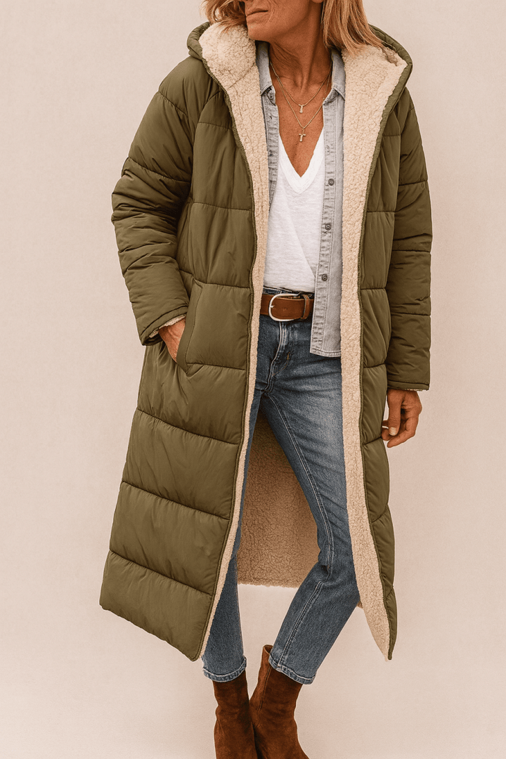 Sasha | Abrigo reversible suave