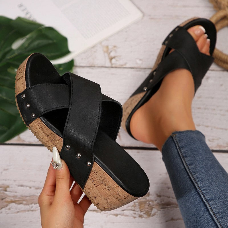 Sandalias Kimberly de cuña con comodidad bohemia