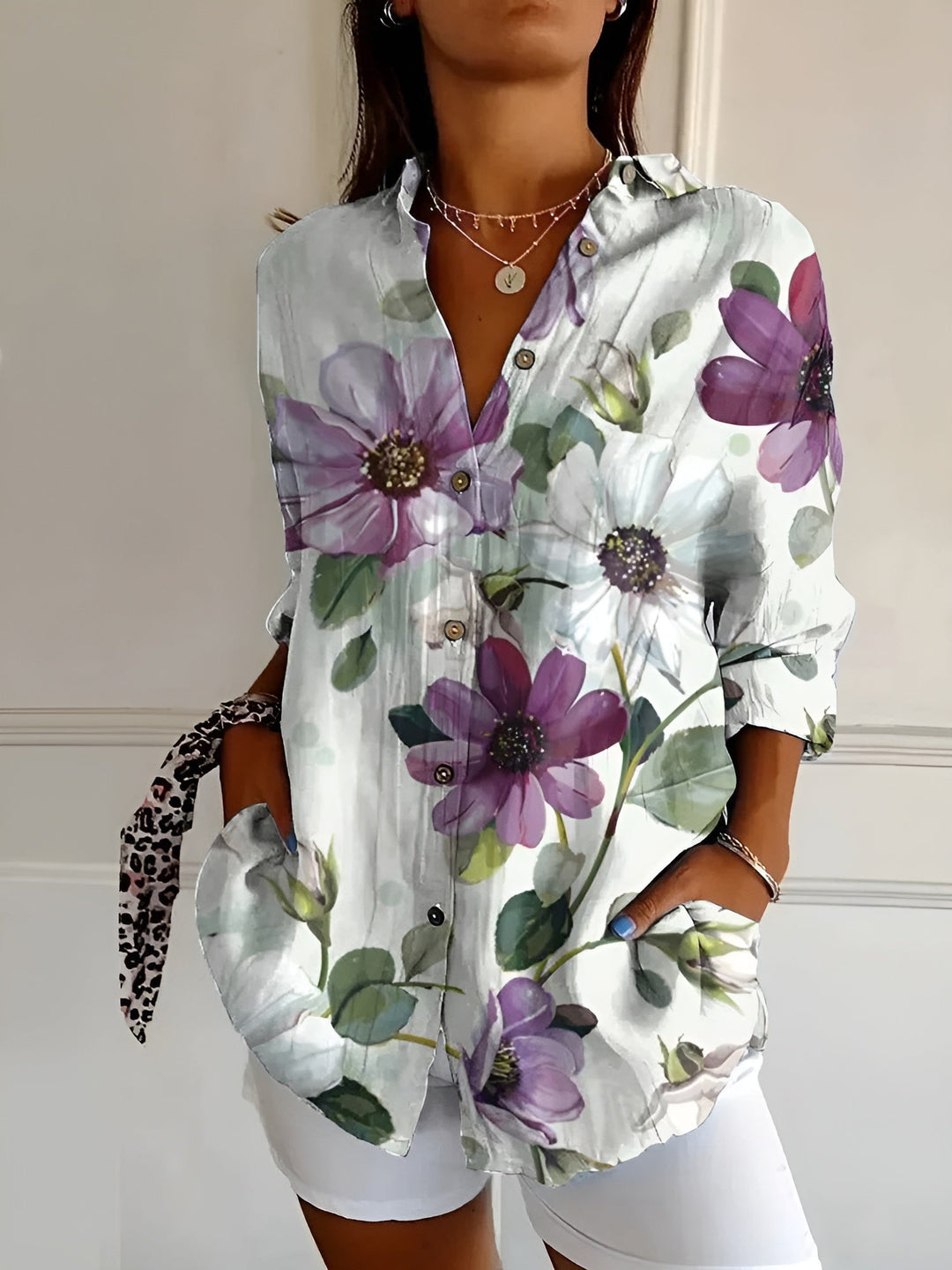 Maia | Blusa Floral de Verão