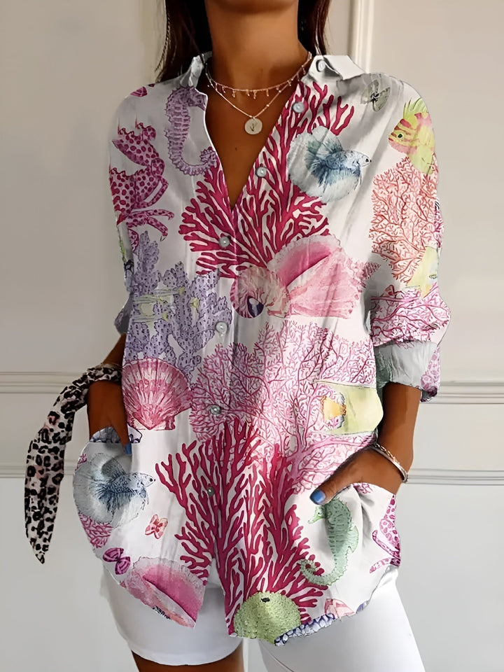 Maia | Blusa Floral de Verão