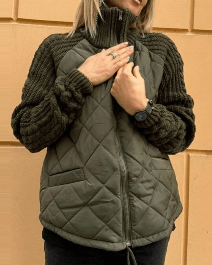 Victoria | Casual Gebreide Fleece Jas - Bellanza