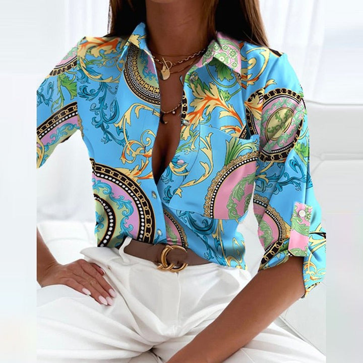 Elisa - Blusa Clásica con Cuello