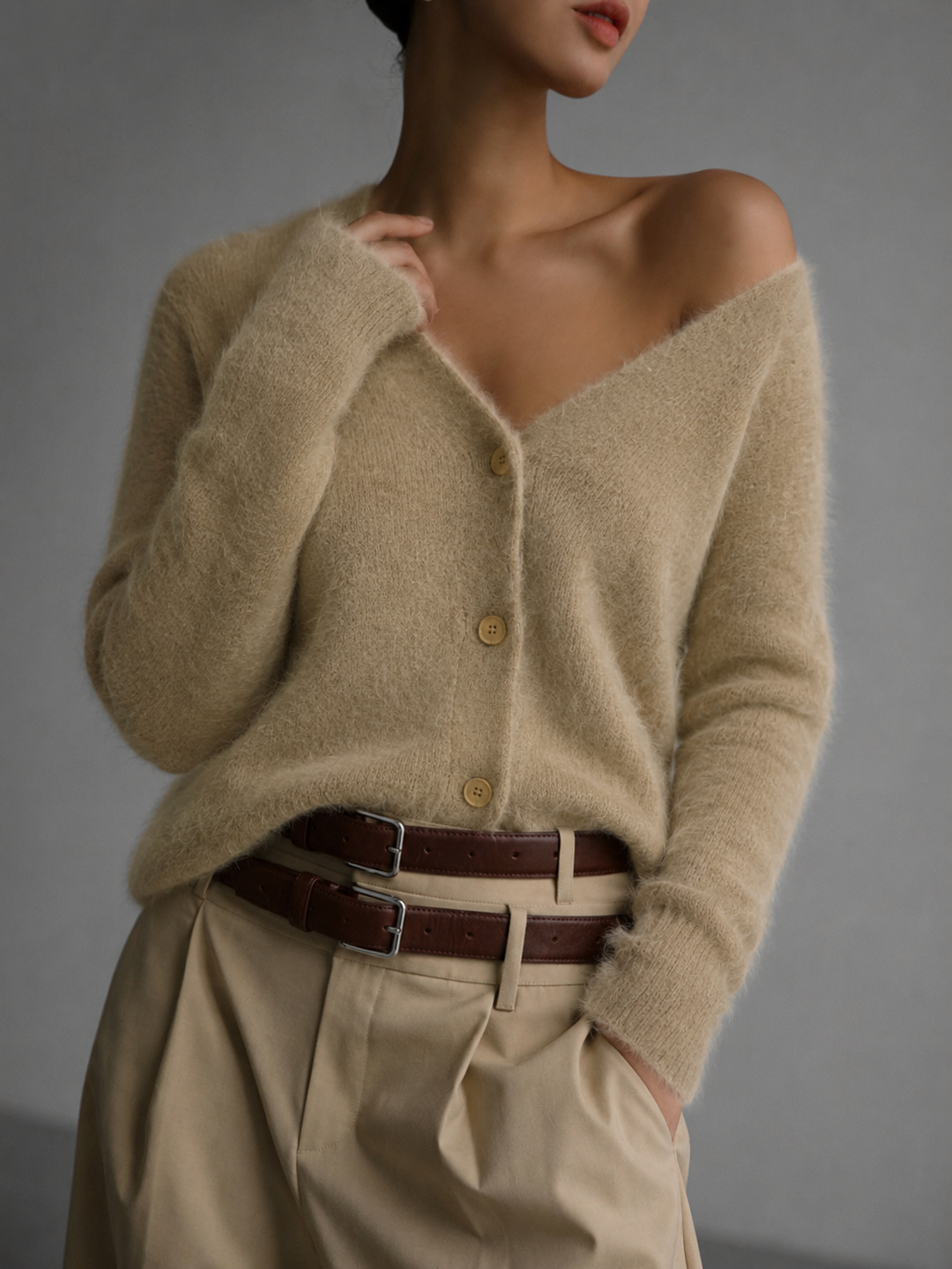 Bea | Women Oversized Button Up Cardigan